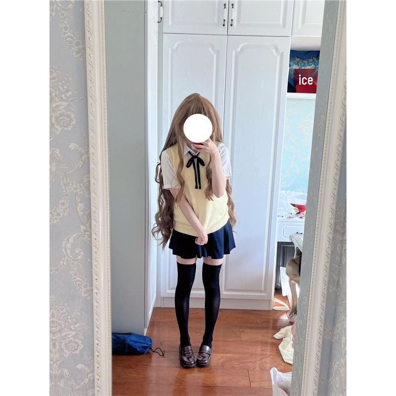 Dragon & Tiger Aisaka Taiga Cosplay JK Uniform Wool Dress Skirt Full Set