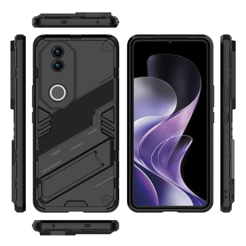 For vivo V50 5G Case PC+TPU Shockproof Phone Cover with Kickstand