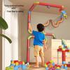 Electric High-Speed Magnetic Train Set with 3D Track - DIY Educational Assembly Blocks for Kids