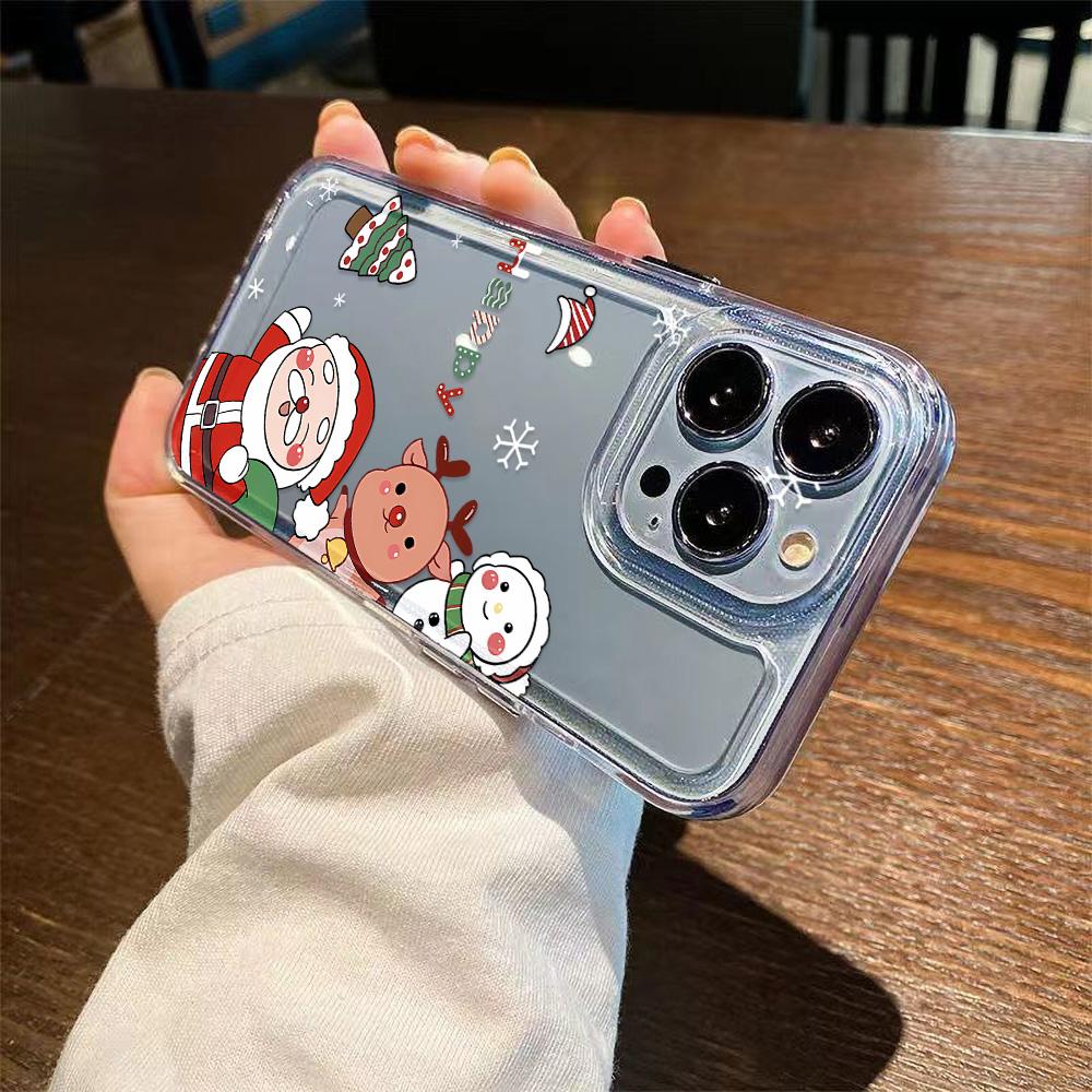 Weihnachts-Handyhülle für iPhone 11 13 XR 15 Pro Max 12 16 Pro Max für iPhone 14 7 8 Plus XS Max Samsung A15 A55 A05 Redmi 12 13C 13 Huawei Mate 30 40