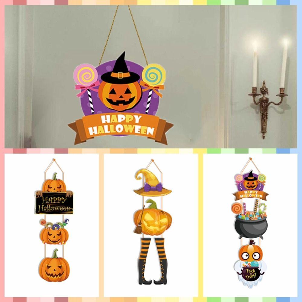

DIY Halloween Door Hanger Paper Halloween Door Hanging Sign Door Hanging Ornaments Wall