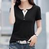 Navava Women Daily PoinT SliT Neck ShorT Sleeve T shirT nT2410