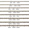10Yards 2x3/3x4mm Iron Chains Metal Bulk Link Chains For Jewelry Making DIY Handmade Bracelets Necklace Materials Accessories
