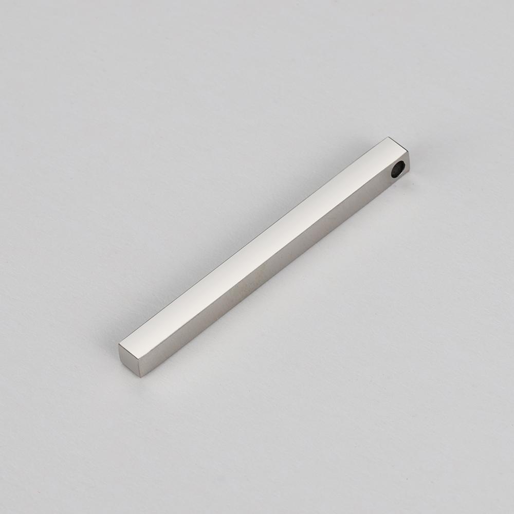 

No Fade 5pcs Stainless Steel High Quality Long Club Geometric Bar Charms Pendant Necklaces Stick Pendants DIY Jewelry Making 35mm x 3mm x hole2mm