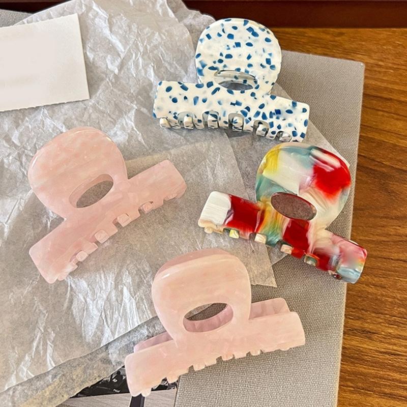 French Style Acetate Hair Claw Clip Elegant Hairpin Strong Hold Fashion Hair Decoration Multipurpose Hair Clip For Women