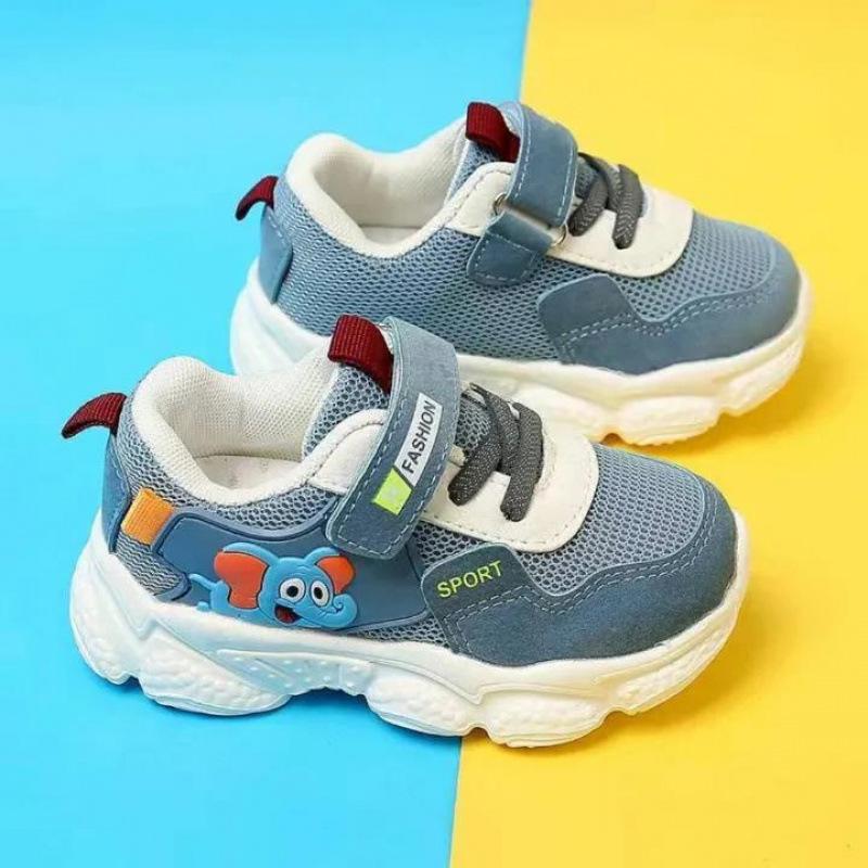 

Autumn New Versatile Child Sneaker Soft Soles Breath Versatile Boy Shoe Comfort Trendy Simple Sneakers Girl Cute Casual Shoe 21insole13.5cm синий