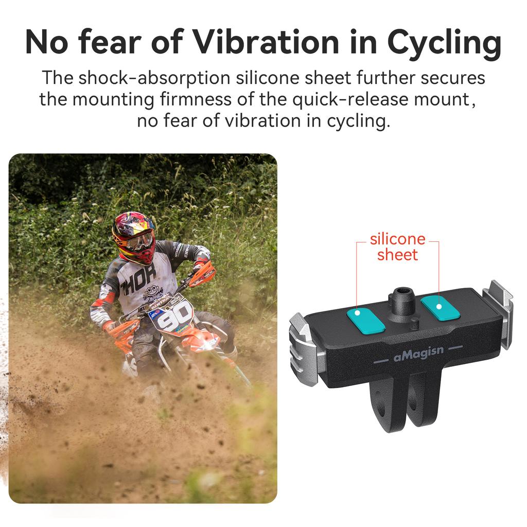 Kunststoff-Schnellwechselhalterung für GoPro Hero 13 Black Magnetischer Schnellwechsel-Adapterbasis für GoPro 13 Sportkamera-Zubehör