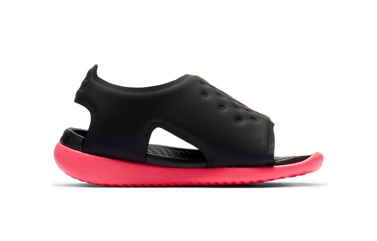 Nike Sunray Adjust 5 Low top Toddler Shoes Black Pink Infant And Toddler AJ9077-002