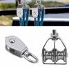 Single/Double Wheel Lifting Pulley Roller Mini U-Shaped Fixed Sliding Roller  Crane