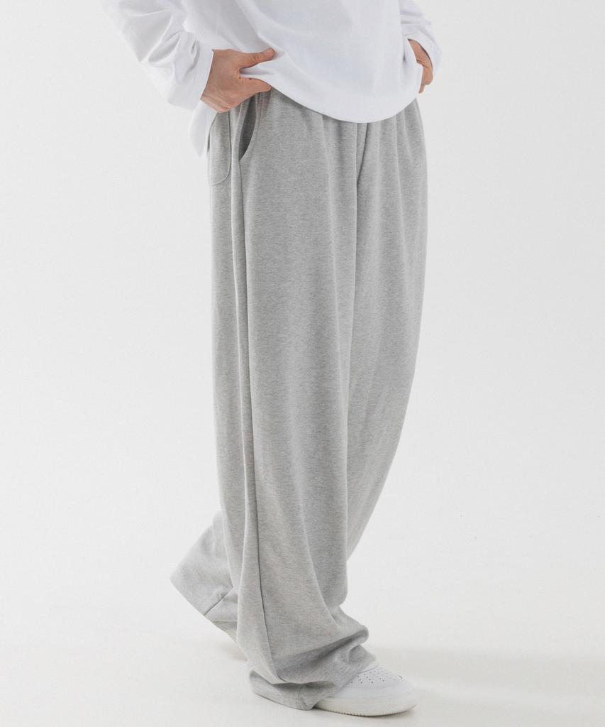 PIANER Relaxed Wide Long Sweatpants (Melange)