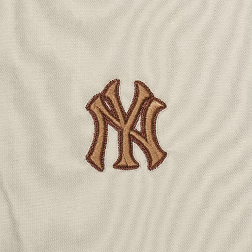 New MLB MONOGRAM New York Yankees Jackets Coats Unisex Dark Cream 3ATRM0544-50CRD