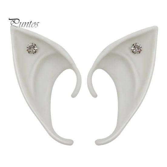 1 par alveører Realistisk høy simulering myke scenerekvisitter Halloween Cosplay silikon alveører