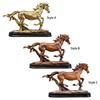 Figurine Collectible Horse Ornament Tabletop Decoration Sculpture for Furniture Desk Decoration Bookcas Office Home Decor