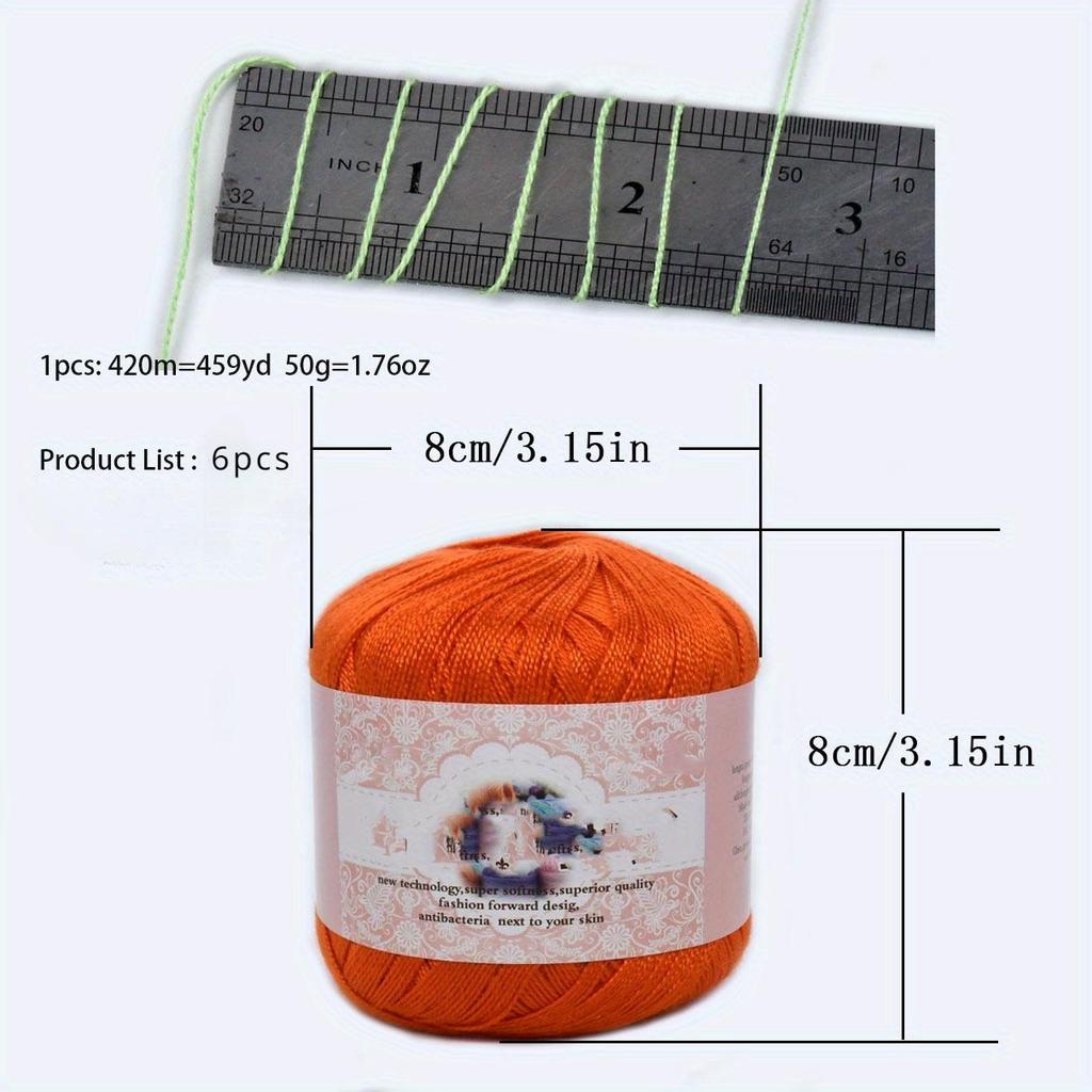 6 adet 300g/10.56oz Pamuk Taranmış İplik Çok Renkli Makinede Yıkanabilir Örgü Tığ İşi İpliği Şallar Amigurumi, Bebek Battaniyeleri El Sanatları Malzemeleri İçin DIY İplik