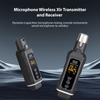 Microphone Wireless Xlr Transmitter and Receiver Dynamic Condenser Mic for Sound Mixer Electric Guitar Bass Rechargeable Wireles