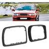 2PCS Car Rearview Mirror Frame Left Right Fit for X5 E53 2000 to 2007, OE: Left: 51168254903 Right: 51168254904, car cover