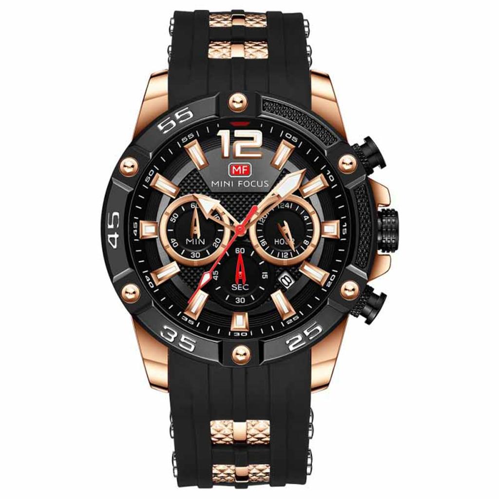 Men's Waterproof Luminous Running Alarm Clock Watch