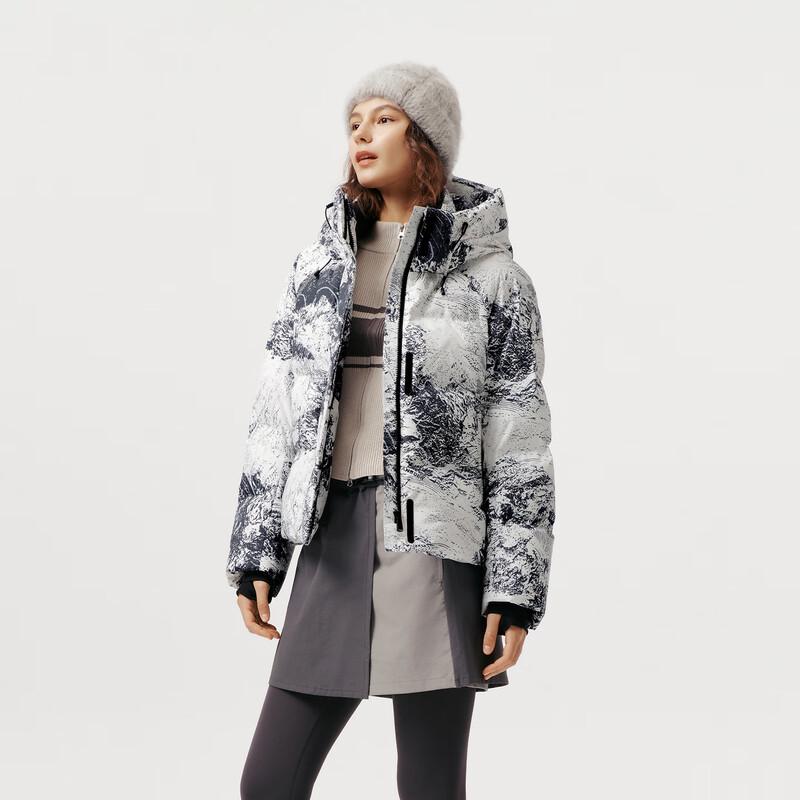 Tanboler Women's Short Hooded Goose Down Puffer Jacket