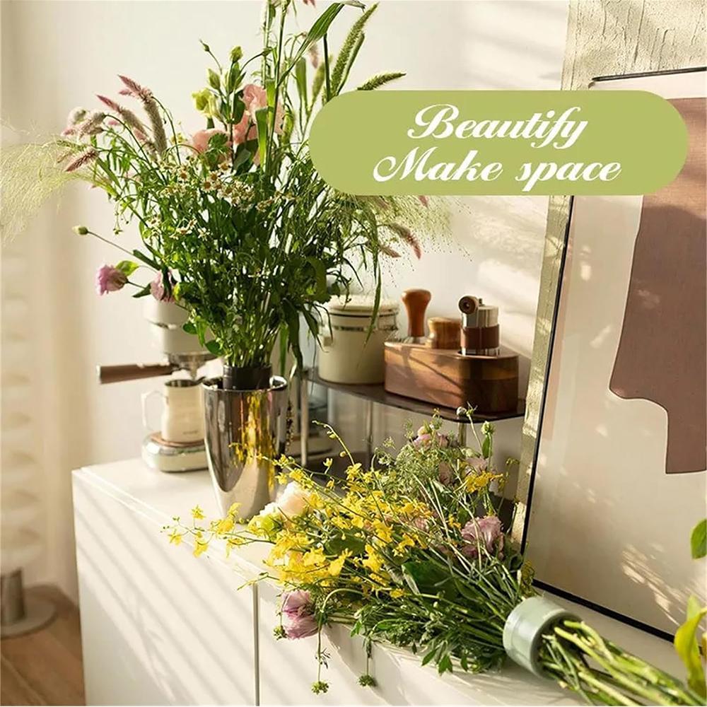 2pcs Ikebana Stem Holder for Vases Flower Arrangement Bouquet Arranger, Green