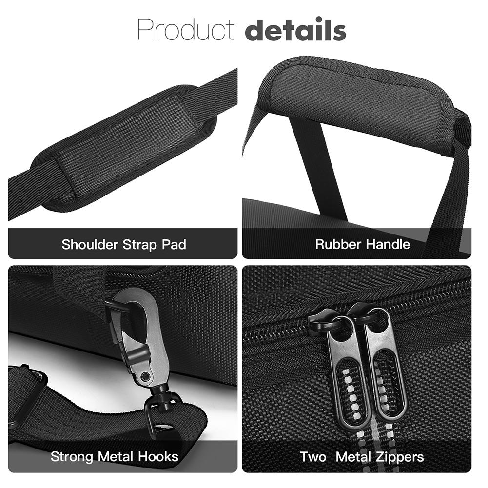 For Anker SOLIX C1000 Carrying Case Portable Power Station Bag Waterproof Travel Protective Case with Shoulder Strap