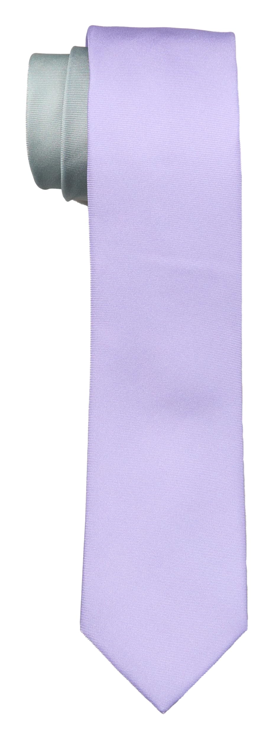 [Quit Running] Silk Tie Two-Tone Silver x Lavender Tie Purple Gray qrtie-2t06