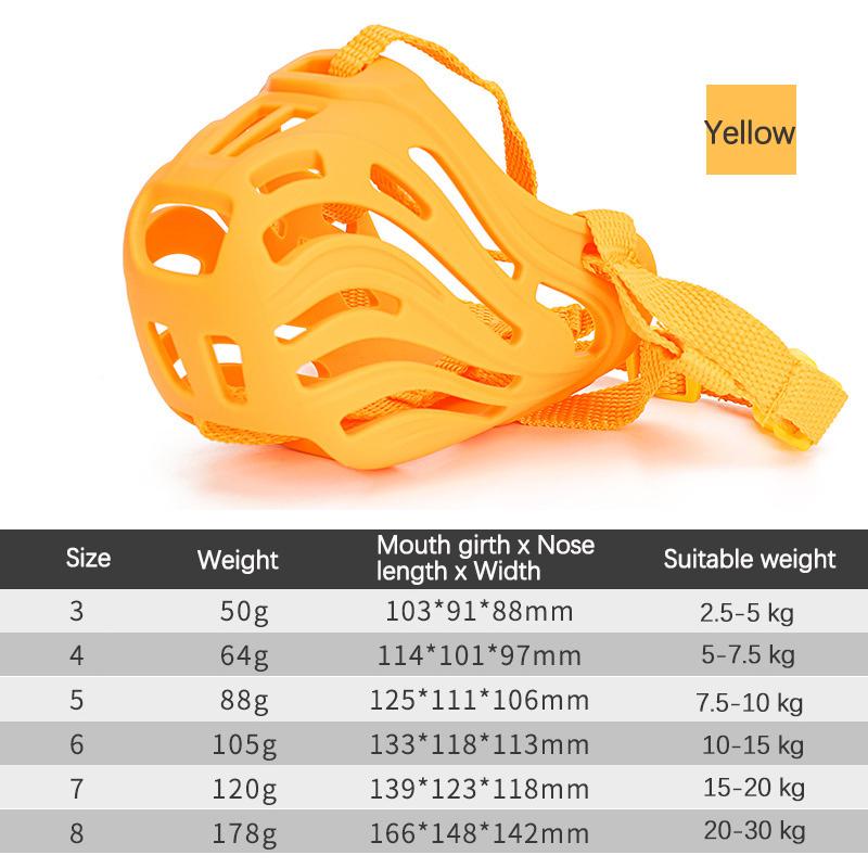 Anti-Biting Adjustable Pets Muzzle for Medium Large Dogs Quick Release Comfort Soft Silicone Dog Mouth Mask Bozal Para De Perro