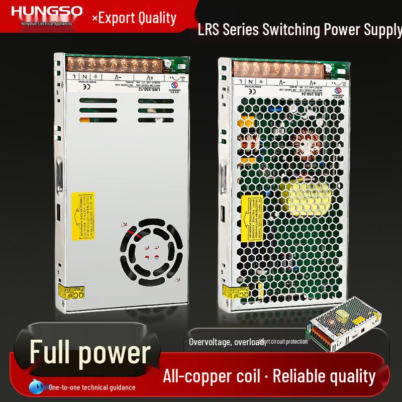 Ultra-Thin LRS Switching Power Supply: 220V AC To 12V/24V DC, 300W/400W/500W Regulated Output