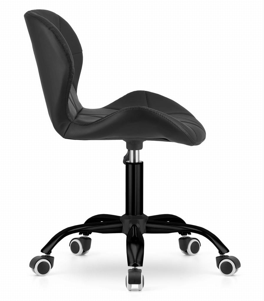 NOTO Eco-leather Swivel Chair - Black