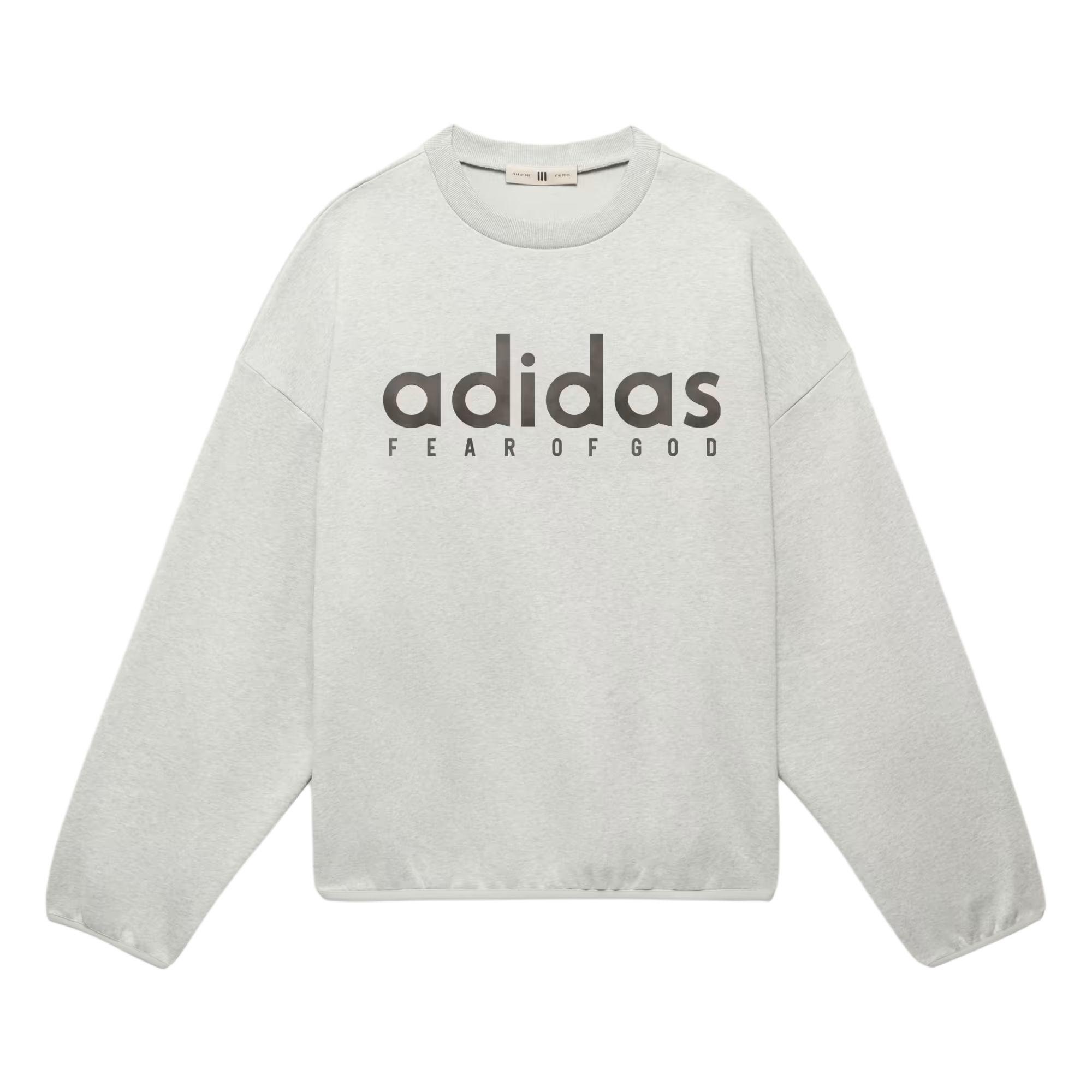 adidas x Fear of God Athletics Crewneck Sweatshirt Heather Grey Unisex JZ7369 XS