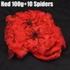 Artificial Spider Web Halloween Decoration Scary Party Scene Props Colorful Stretchy Cobweb Horror House Decorative Accessories