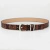 Niche Casual Women's Belt Leopard Print Jeans Belt Literary Retro Pin Buckle Belt Women