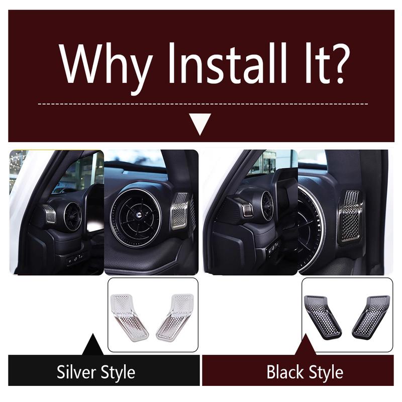 Car Dashboard Speaker Horn Cover Trim Stainless Steel Interior Accessories Fit For Toyota Land Cruiser 250 Prado LC250 2024 2025