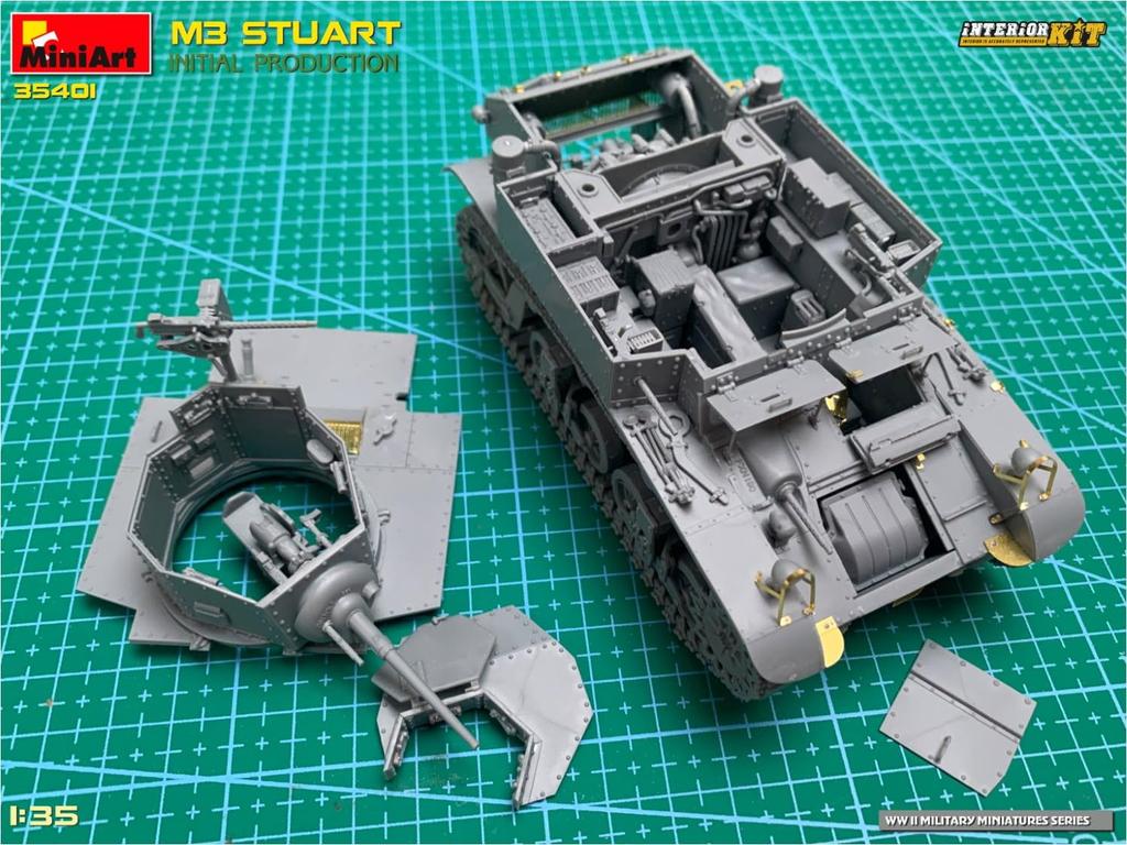 Miniart American M3 Stuart Initial Production Interior Kit Plastic Model Assembly Kit MA35401 1/35