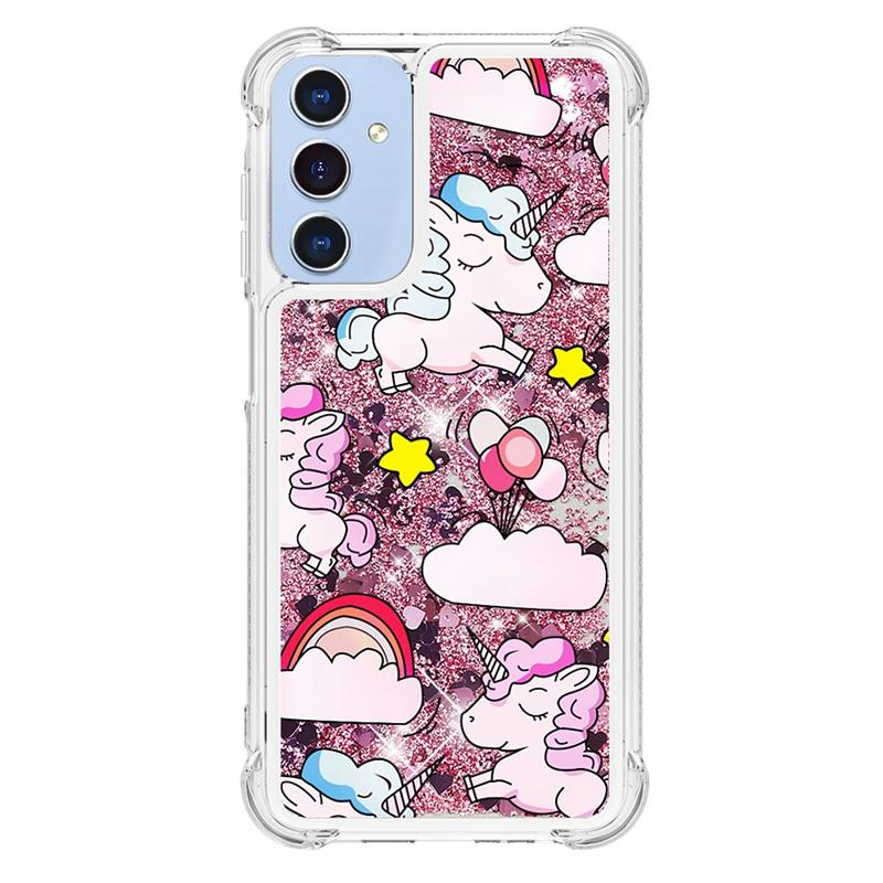 A55 A35 A15 5G Case Cartoon Glitter Quicksand Liquid Cover For Samsung Galaxy A55 A35 A15 A25 A54 A34 A14 A24 A05 A05S Case Etui