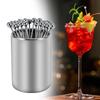 Cocktail Toothpicks with Holder Stainless Steel for Wedding Kitchen Sandwich