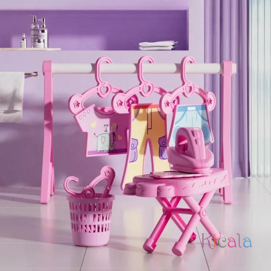 Kids Washing Machine Toy Pretend Play House Mini Simulation Electric Toys Rotate Kinetic Cleaning Preschool Toys For Girls