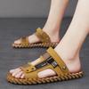 Fashion 2025 New Fashion Casual Slippers Summer Anti Slip Outdoor Walking Shoes Breathable Soft Bottom Men Slippers Beach San