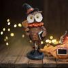 Halloween Creative Animal Owl Pumpkin Resin Ornaments, Home Decorations, Desktop Ornaments