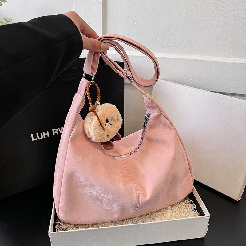 Large-capacity messenger bag women's 2025 summer new versatile shoulder college student class bag tote bag