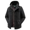 Men's Plus Size Winter Workwear Jacket - Fleece Lined, Thick, Multi-Pocket, Hooded