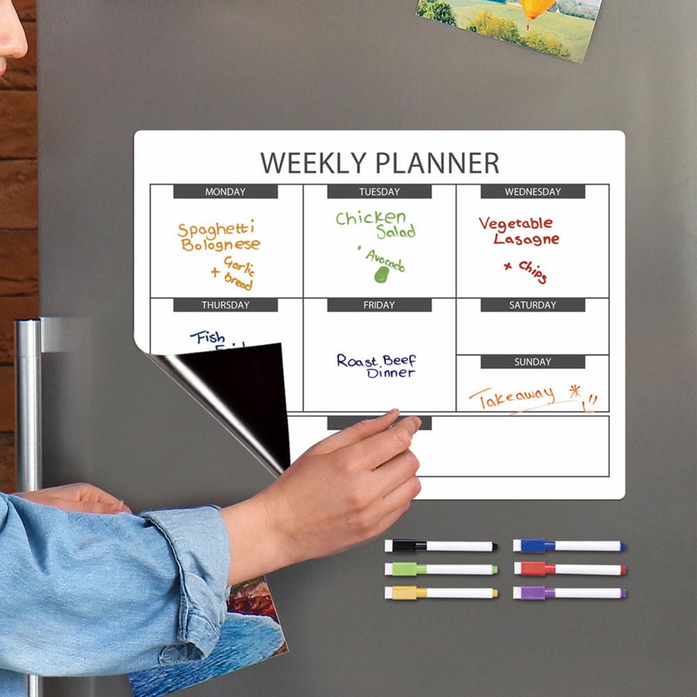 Stylish Erasable Magnetic Calendar Board For Easy Weekly Planning Calendar Erasable Monthly And Weekly Schedule Magnetic