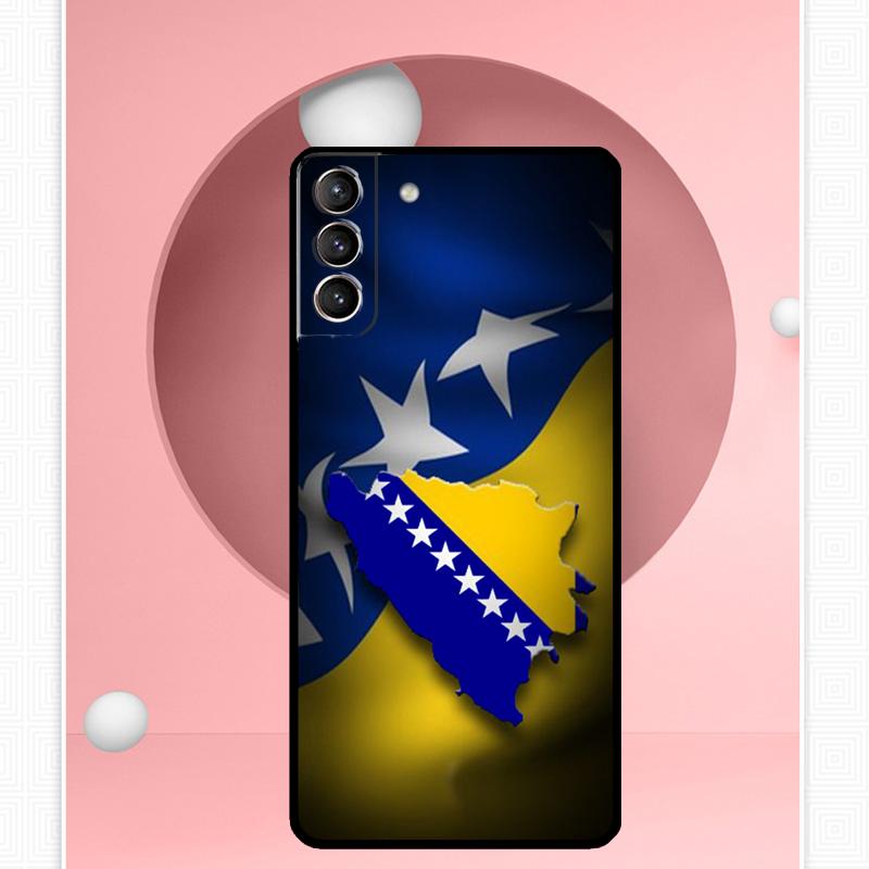 Bosnia Flag Case For Samsung Galaxy S25 Ultra S20 S21 S22 S23 S24 Ultra S9 S10 Plus S25 FE Cover Funda