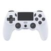 Wireless Bluetooth Controller for PS4, Dual Motors Dual Vibration Gamepad Compatible with PS4 White