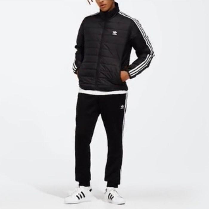 adidas Originals Spaded Stand Collar Puffer Jacket Men's M (Chest 89-92cm) HL9212 Black