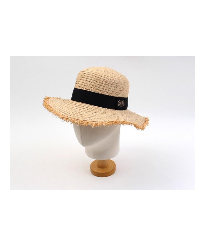 Yunibeosyeolkemiseuteuli Sv Metal Round Natural Raffia Hat Raffia Hat