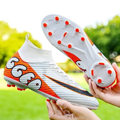 Autumn New High-top Football Shoes Men's and Women's Broken Nails and Long Nails Professional Training Shoes Boys' Sports Football Shoes