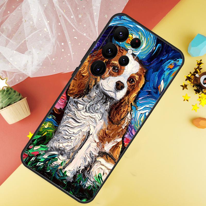 Cavalier King Charles Spaniel Dog Phone Case For Samsung Galaxy S25 FE S23 S21 S20 S22 S24 Ultra S9 S10 Plus Cover Coque