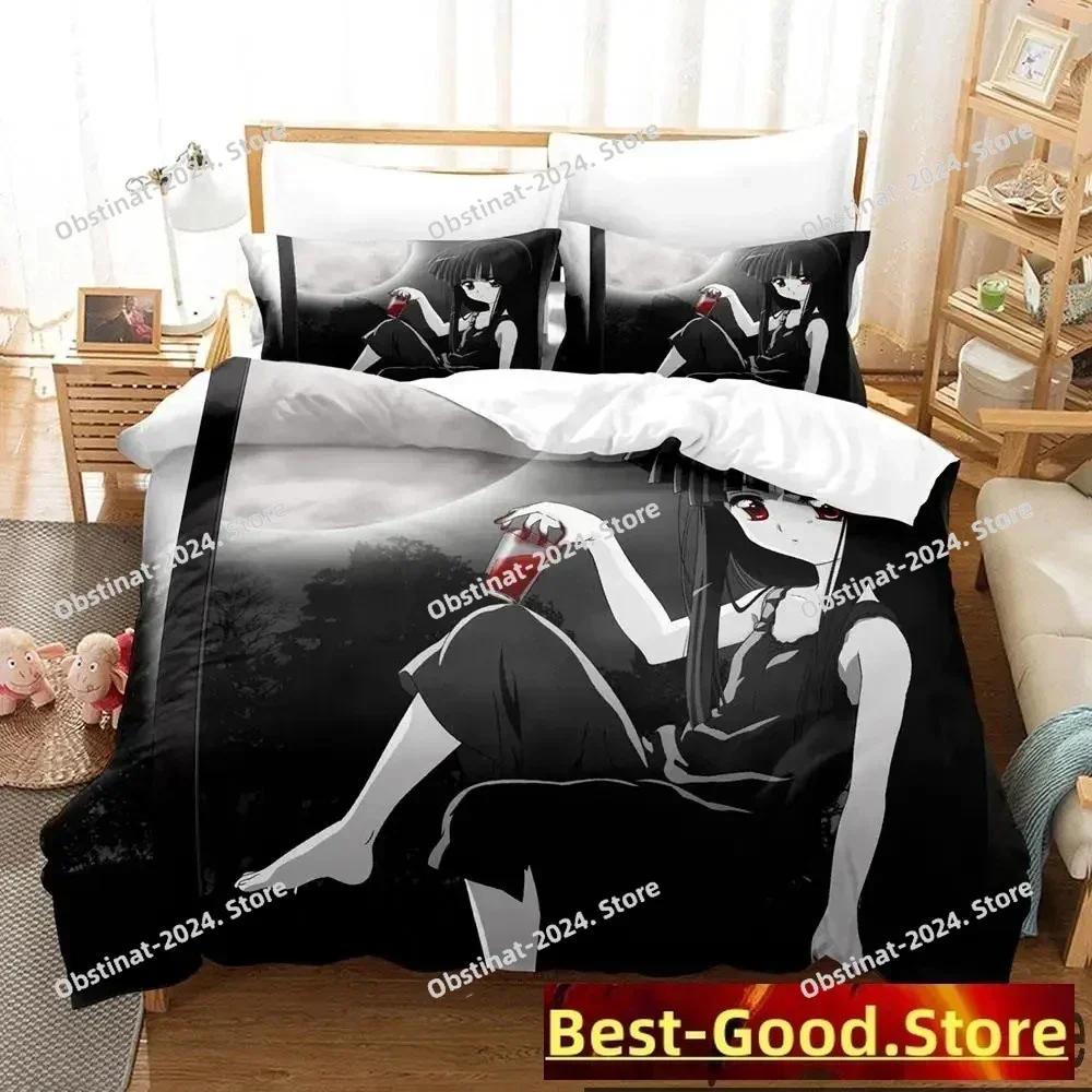 3D Anime Higurashi When They Cry Bedding Set Printed single Comforter Quilt Duvet Cover Pillow Case 3 Pieces Set Kids Adult Size