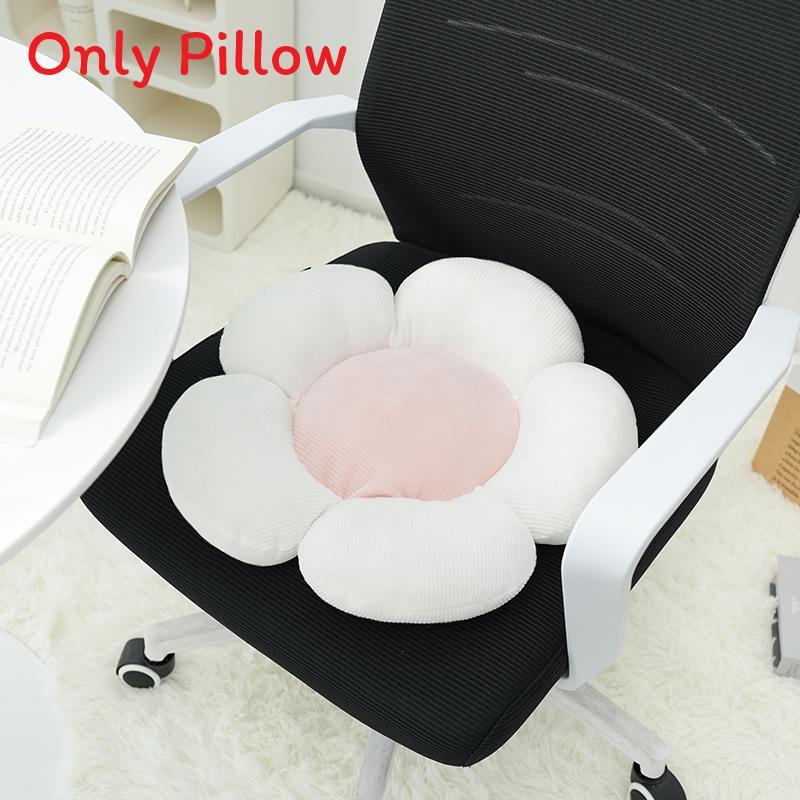 Modern Minimalist Flower Pattern Plush Cushion For Living Room Decor And Bedside Comfort