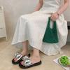 Fairy Style Bow Non-Slip Thick Sole Flip-Flops for Women - Summer 2026 Outdoor Soft Sole Casual Sandals
